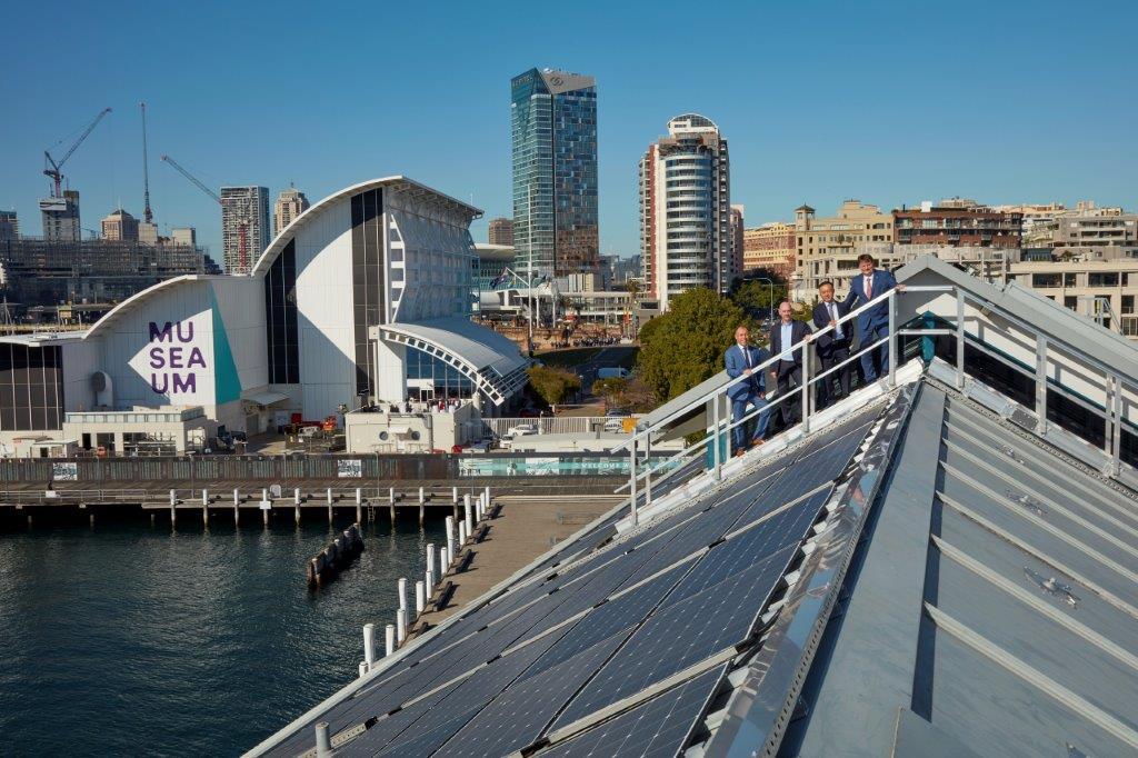 Representatives from the Australian National Maritime Museum, Australian Renewable Energy Agency & Sunman.